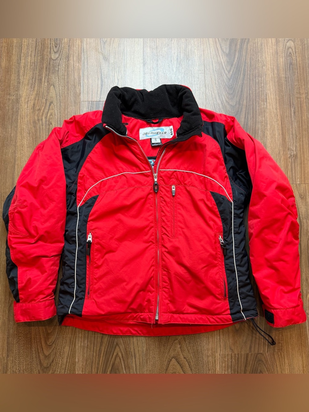 Obermeyer Kilowatt Insulated HydroBlock Y2K Era Ski Jacket Red Black Women’s 6